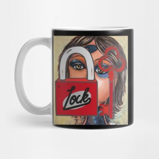 Lock Padlock and key Mug